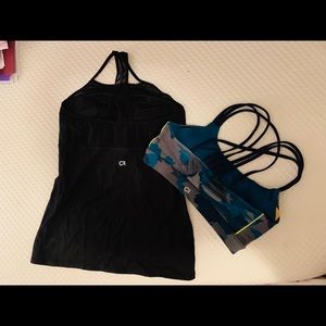 Gap- workout top and workout bra